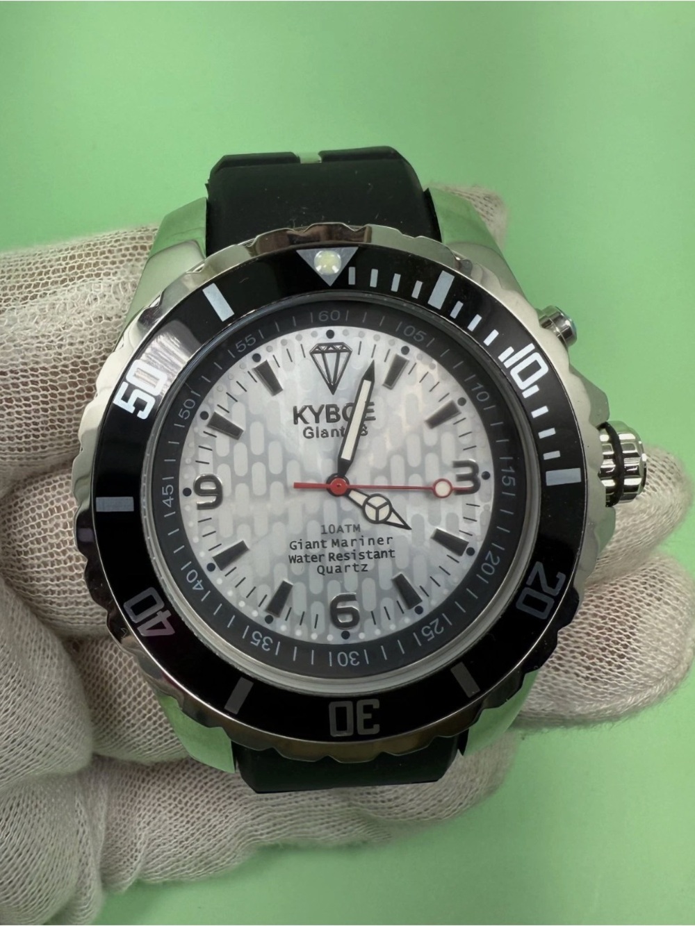 Kyboe Giant Mariner 48mm black 10atm quartz watch KY.48-009 Unisex
